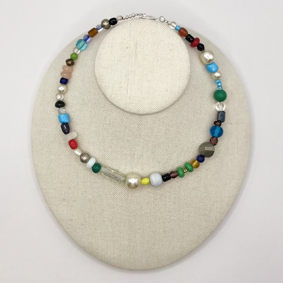 Multicolor Mix Beaded Handmade Choker Necklace - Picture 1 of 1
